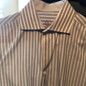 Men’s Bugatchi Dress Shirt 15 1/2 34/35 Gray